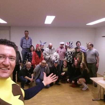 Gruppe Fasching