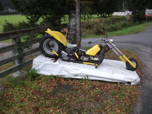 Erkennungszeichen für Biker-Treffpunkt...