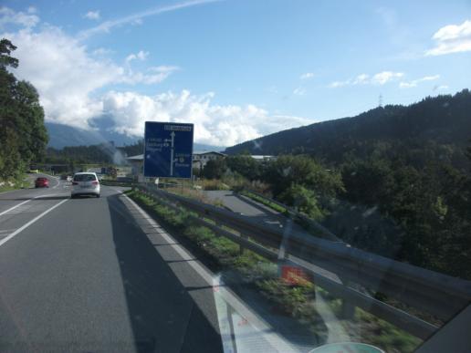 ...wohin fahren wir ??? wir fuhren auf Brenner Strasse runter nach Innsbruck...