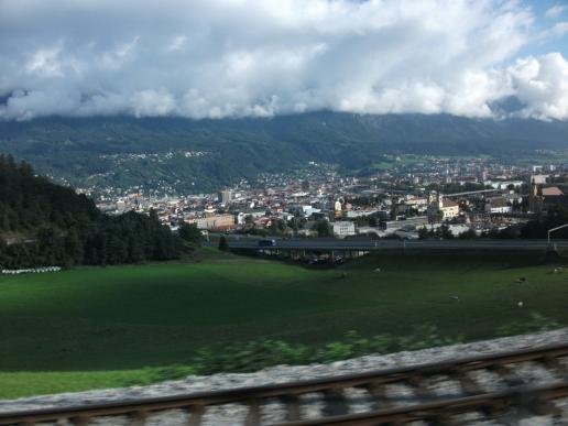 ...hier Blick auf Innsbruck...