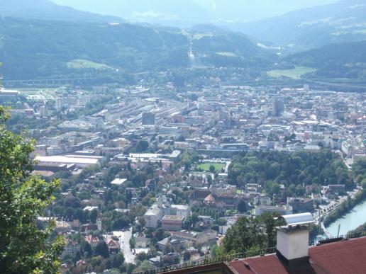 ...mit Blick auf Innsbruck...