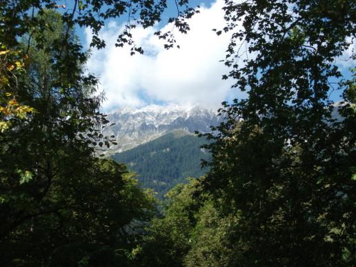 ....immer wieder der Blick auf die Berge...