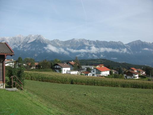 ...am nächsten Tag die Spitze der Berge frei von Wolken...