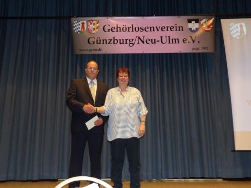 Eine weite Anreise aus Heilbronn kam die 2. Vorsitzende des GV Heilbronn