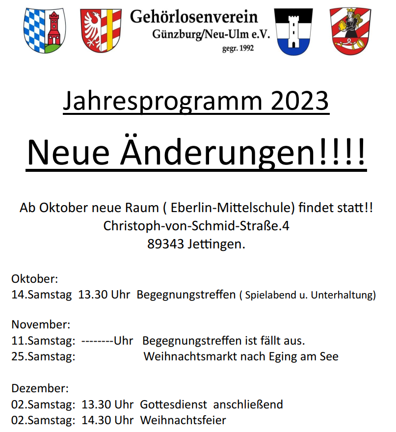 Jahresprogramm 2014