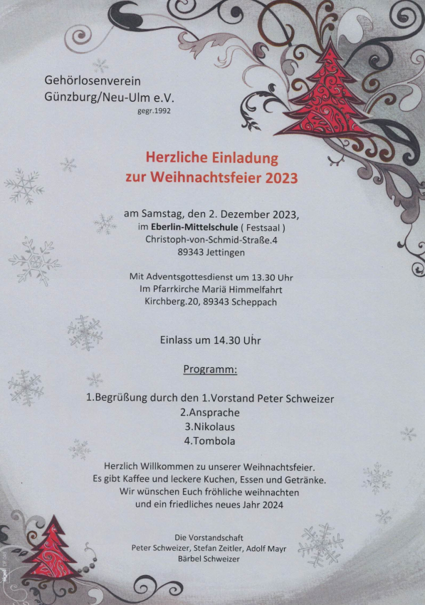 Weihnachtsfeier 2012